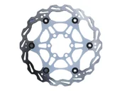 Hamulce rowerowe - Clarks Tarcza hamulcowa FLOATING STYLE 160mm biała 5021646015642 - miniaturka - grafika 1