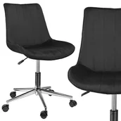 Fotele i krzesła biurowe - Fotel Biurowy Obrotowy Do Biurka Krzesło Welurowe - miniaturka - grafika 1