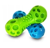 Zabawki dla psów - Hilton Gumowa Piszcząca Hantla 11,6cm Zabawka Dla Psa Kolor MIX - miniaturka - grafika 1