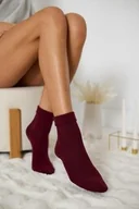 Skarpetki damskie - Skarpetki 98% wełna Merynosa bezuciskowe Art.1319 bordowe Cerber - miniaturka - grafika 1