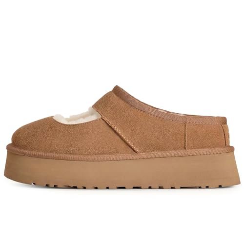 UGG Damskie kapcie Bea Mary Jane, Kasztan, 9