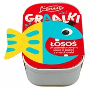 Konserwy i dania rybne - GRAAL Graalki Łosoś w pomidorowym sosie z puree z marchewki 110 g - miniaturka - grafika 1