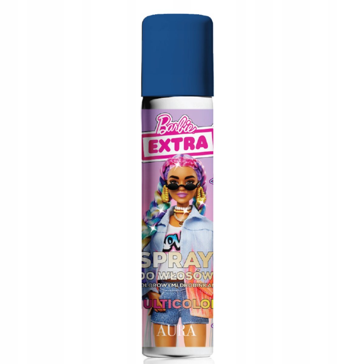 Brokatowy spray do włosów BARBIE 75ml Multikolor