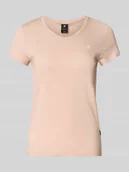 Koszulki i topy damskie - T-shirt o kroju slim fit z wyhaftowanym logo model ‘Eyben’ - miniaturka - grafika 1