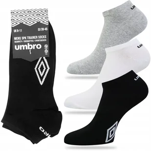 Skarpety bawełniane STOPKI 3-PAK sportowe UMBRO SNEAKER - 39-42 - Skarpetki męskie - miniaturka - grafika 1