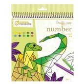 Kolorowanki, wyklejanki - Kolorowanka po numerach Graffy Pop Dinozaury - miniaturka - grafika 1