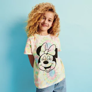 Koszulki dla dziewczynek - Reserved Reserved - T-shirt z efektem tie dye Minnie Mouse - Wielobarwny - grafika 1