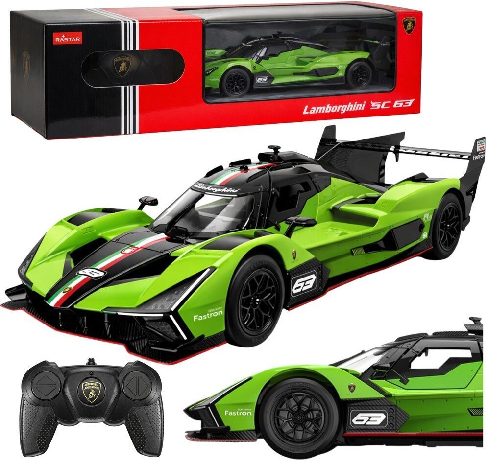 Rastar Auto Lamborghini SC63 Samochód Zdalnie Sterowany RC Zielony Rastar 1:24 Rastar