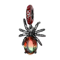 Wisiorki - Zawieszka SREBRO 925 Charms koralik do PANDORA Czarny Pająk - miniaturka - grafika 1