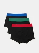 Majtki dla dzieci - Sinsay - Bokserki 3 pack - czarny - miniaturka - grafika 1