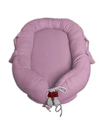 Kołdry i poduszki dla dzieci - Hi Little One - Kokon Gniazdko Dla Noworodka Z Organicznego Oddychającego Bio Muślinu Gots Newborn Nest Blush - miniaturka - grafika 1