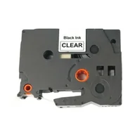 Papier do drukarek - Brother TZ-M31 / TZe-M31, 12mm x 8m černý tisk / matný průhledný podklad, kompatibilní páska - miniaturka - grafika 1