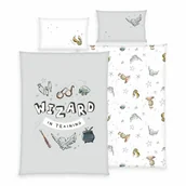 Pościel dla dzieci - Pościel 100x135 Harry Potter szara dziecięca do łóżeczka - miniaturka - grafika 1