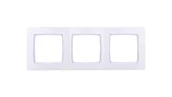 Klawisze i ramki - Ospel Karo biały ramka R-3S/00 R-3S/00 - miniaturka - grafika 1