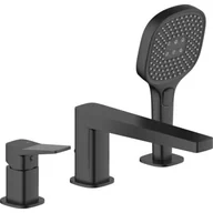 Baterie wannowe i prysznicowe - KFA Bateria wannowa natynkowa ARMATURA Malaga 4525-210-81 Czarny - miniaturka - grafika 1