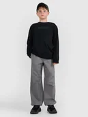 Spodnie i spodenki dla chłopców - 4F Spodnie dresowe joggery chłopięce - szare 164 (13-14 lat) - miniaturka - grafika 1