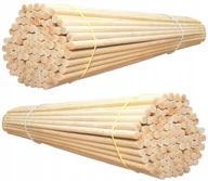 Dodatki do ciast w proszku - Patyki do Waty Cukrowej 45cm fi 4mm 200szt Okrągłe Bambus Patyczki - miniaturka - grafika 1