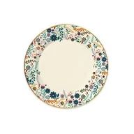 Talerze - Talerz deserowy Ville 20 cm kwiatki kremowy - miniaturka - grafika 1