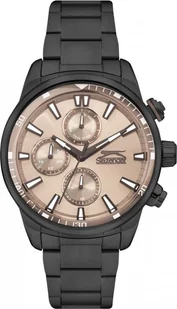 Zegarek Zegarek męski SLAZENGER SL.09.2272.2.04 brązowy fashion na prezent - Zegarki męskie - miniaturka - grafika 1