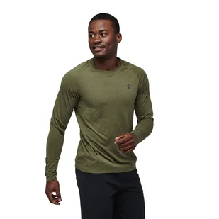 Męska koszulka z długim rękawem Black Diamond Lightwire Long Sleeve Tech Tee crag green - S - Koszulki sportowe męskie - miniaturka - grafika 1