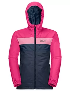Jack Wolfskin Unisex dziecięca kurtka z czterema jeziorami dla dzieci puchowy płaszcz nocny granat 116 - Płaszcze damskie - miniaturka - grafika 1