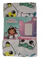 Prześcieradła dla dzieci - Prześcieradło dziecięce z gumką – KOCI DOMEK GABI 90 x 200 cm 100% bawełna - miniaturka - grafika 1