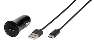 Vivanco CARCHARGERVVUSBC3A Smartfon Czarny Zapalniczka Automatyczna - Ładowarki do telefonów - miniaturka - grafika 1