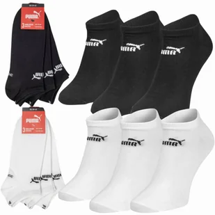 Puma Skarpety Stopki 6pak 39-42 Białe + Czarne - Skarpetki męskie - miniaturka - grafika 1