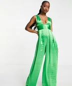 Kombinezony - Asyou Damski Satynowy Kombinezon Prosty L 1Xmp - miniaturka - grafika 1