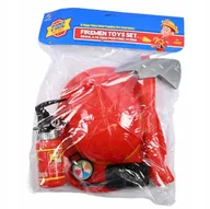 Zabawy w naśladowanie dorosłych - STRÓJ ZESTAW STRAŻAKA DLA DZIECI AKCESORIA STRAŻACKIE GAŚNICA HEŁM - miniaturka - grafika 1