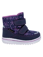 Kozaki damskie - Richter Shoes Kozaki zimowe "Snow" w kolorze granatowo-fioletowym - miniaturka - grafika 1