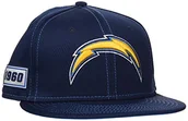 Czapki męskie - New Era New Era Męska czapka z daszkiem 59fifty Los Angeles Chargers biały biały 57 12050654 - miniaturka - grafika 1
