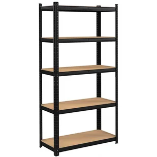 Czarny metalowy regał do piwnicy P4-K30 - Taborety i hokery - miniaturka - grafika 1