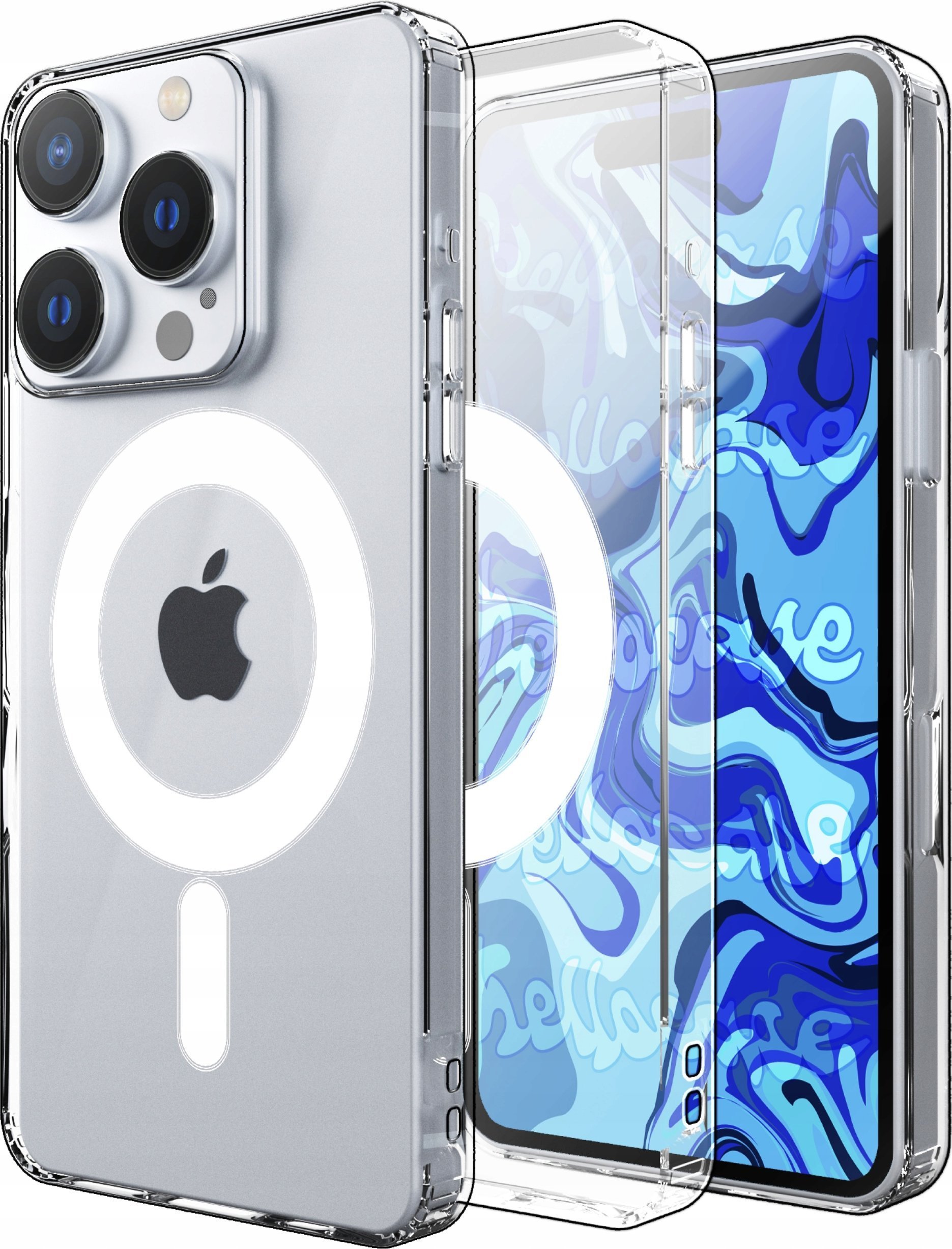 Hello Case ETUI MAGNETYCZNE MAG DO iPhone 16 Pro PRZEZROCZYSTE SAFE
