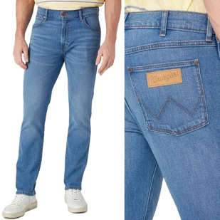 Wrangler LARSTON SLIM Vito BLUE DżINS W36 L34 - Spodnie męskie - miniaturka - grafika 1