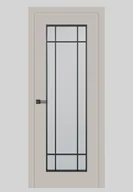 Drzwi wewnętrzne - Dre Drzwi Wewnętrzne Bezprzylgowe Z Szybą Soho 3 Kaszmir Mat - miniaturka - grafika 1
