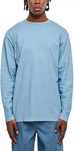 Urban Classics Męska bluza Heavy Oversized Garment Dye z długim rękawem, męska bluza z wyciętymi ramionami i normalnym dopasowaniem, dostępna w rozmiarach S-5XL, niebieski poziomy., 4XL - Bluzy męskie - miniaturka - grafika 1