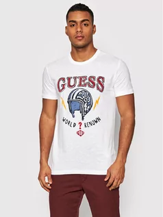 Koszulki męskie - GUESS T-Shirt M2GI02 K6XN1 Biały Slim Fit - grafika 1