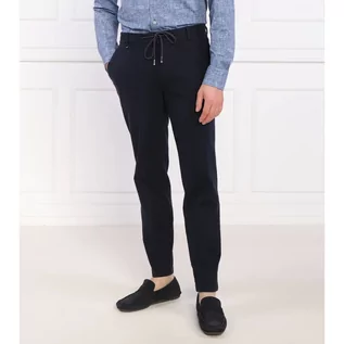 Spodnie męskie - BOSS Lniane spodnie Kane-DS | Regular Fit - grafika 1
