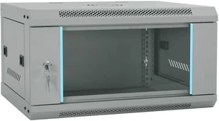 vidaXL Szafa sieciowa z przechowywaniem Szary 60 x 45 x 35 cm Stal 42017634 - Szafy rack - miniaturka - grafika 1