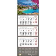 Kalendarze - Kalendarz 2022 trójdzielny Premium Grecja Nowa - miniaturka - grafika 1
