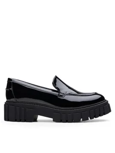 Clarks Loafersy Page Loafer 26178682 Czarny - Półbuty damskie - miniaturka - grafika 1