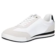 Sneakersy męskie - Calvin Klein Jeans Męskie sneakersy Mono essential, białe/czarne, rozmiar 8, Biały, czarny, 40.5 EU - miniaturka - grafika 1