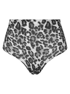 Majtki damskie - Chantelle Figi klasyczne z wysokim stanem Soft Stretch C11D70 Szary - miniaturka - grafika 1