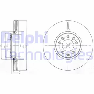 Tarcza hamulcowa DELPHI BG4083C - Tarcze hamulcowe - miniaturka - grafika 1