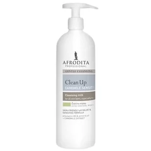Afrodita, Clean Up Camomile Sensitive, Mleczko Oczyszczające, 500ml - Mleczka do demakijażu - miniaturka - grafika 1