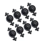 Zawiasy, okucia i inne akcesoria - (Czarny) 8 uchwytów do szafek, gałek meblowych, gałek do szuflad, uchwytów meblowych, gałek do szafek, szuflad - miniaturka - grafika 1