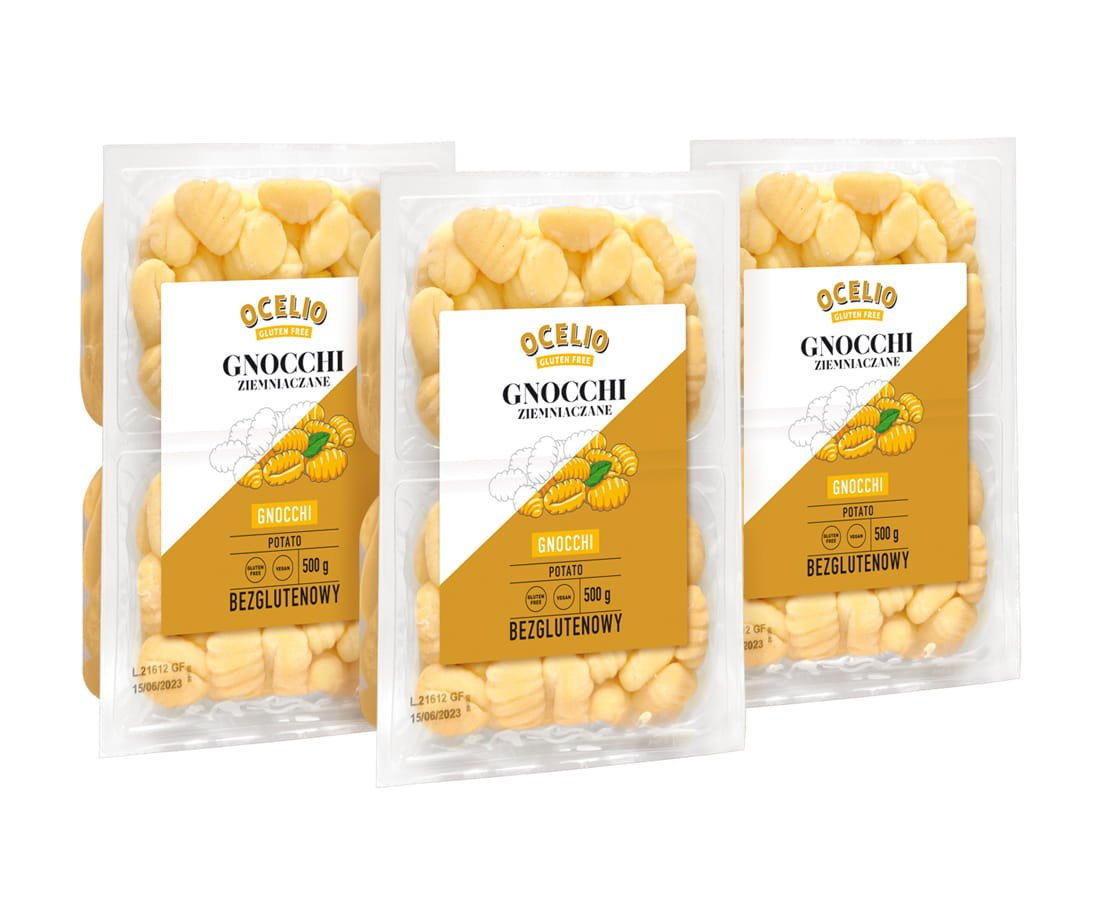 Ocelio bezglutenowe gnocchi ziemniaczane 500 g (ZESTAW 3 szt.)