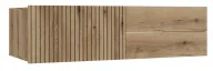 Szafki łazienkowe - Ryflowana szafka pod umywalkę z szufladami dąb evoke - Deld - miniaturka - grafika 1