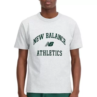 Koszulki sportowe męskie - Koszulka New Balance MT33551AG - szara - grafika 1